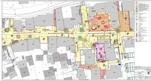 Ausschnitt Lageplan Pflasterung Hauptstraße